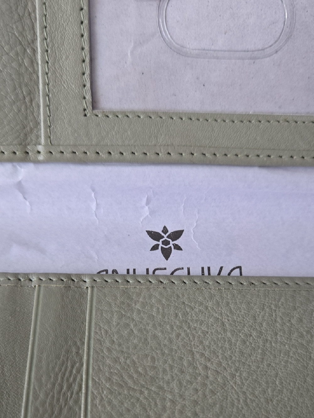 NWT ANUSCHKA ALL LEATHER WALLET - Picture 6 of 9